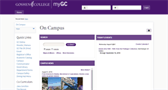 Desktop Screenshot of my.goshen.edu